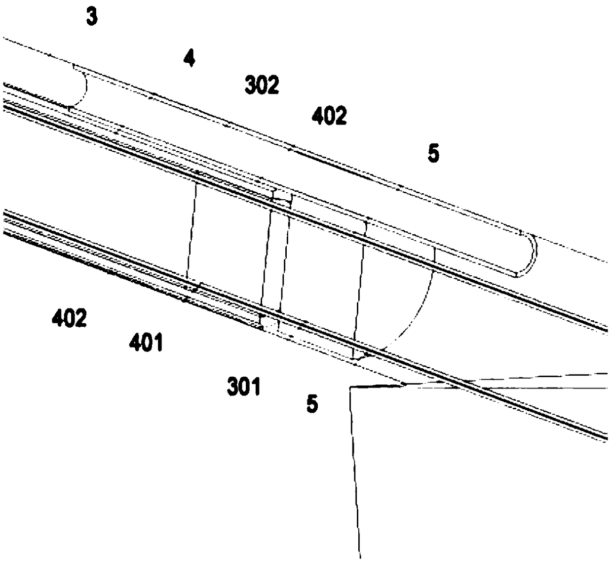 Advanced monitoring device for tunnel excavation surrounding rock whole process deformation curve and implementation method thereof