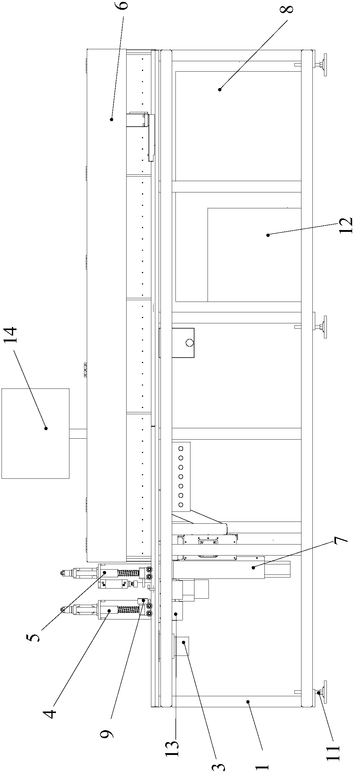 A numerically controlled slotting equipment for custom furniture panel processing