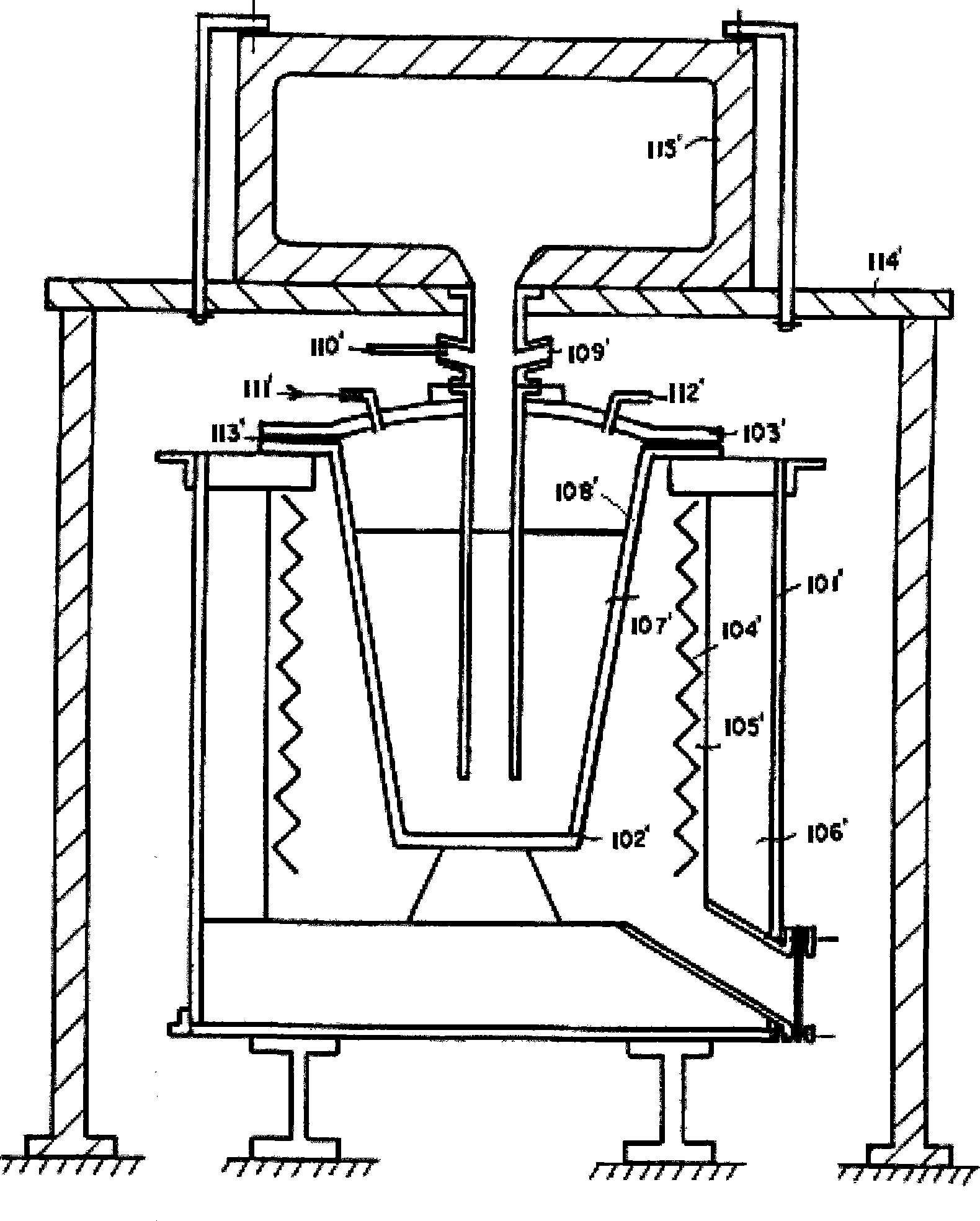 Low-pressure casting method and equipment thereof