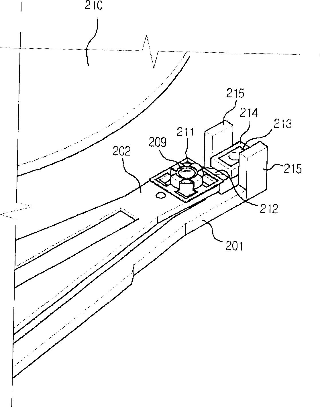 Near-field optical storage reading equipment