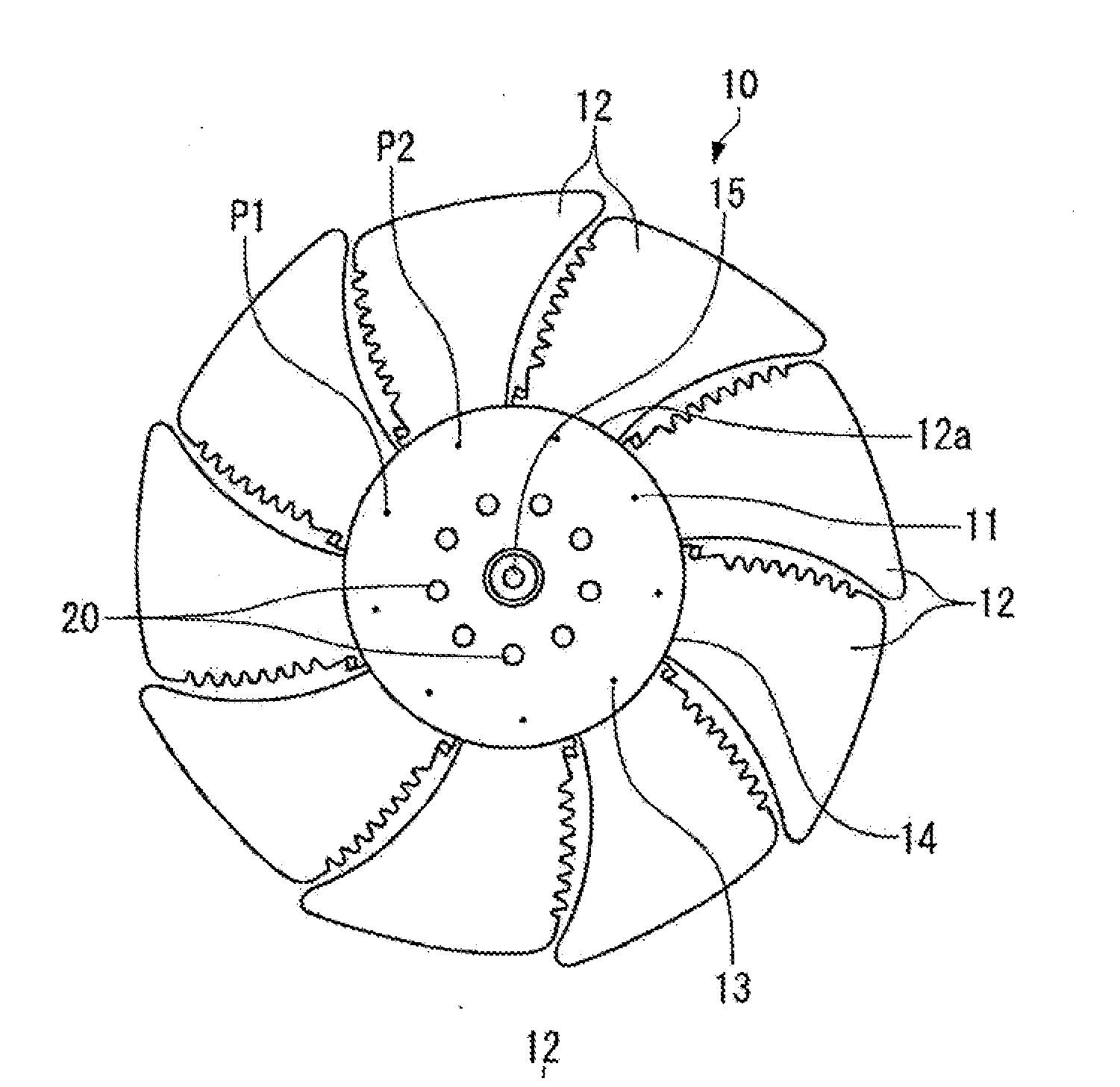 Resin fan