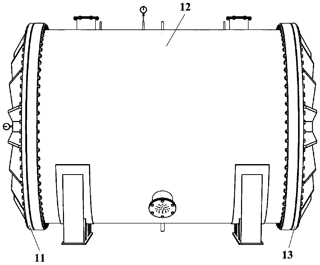 Tunnel lining structure model test device and test method
