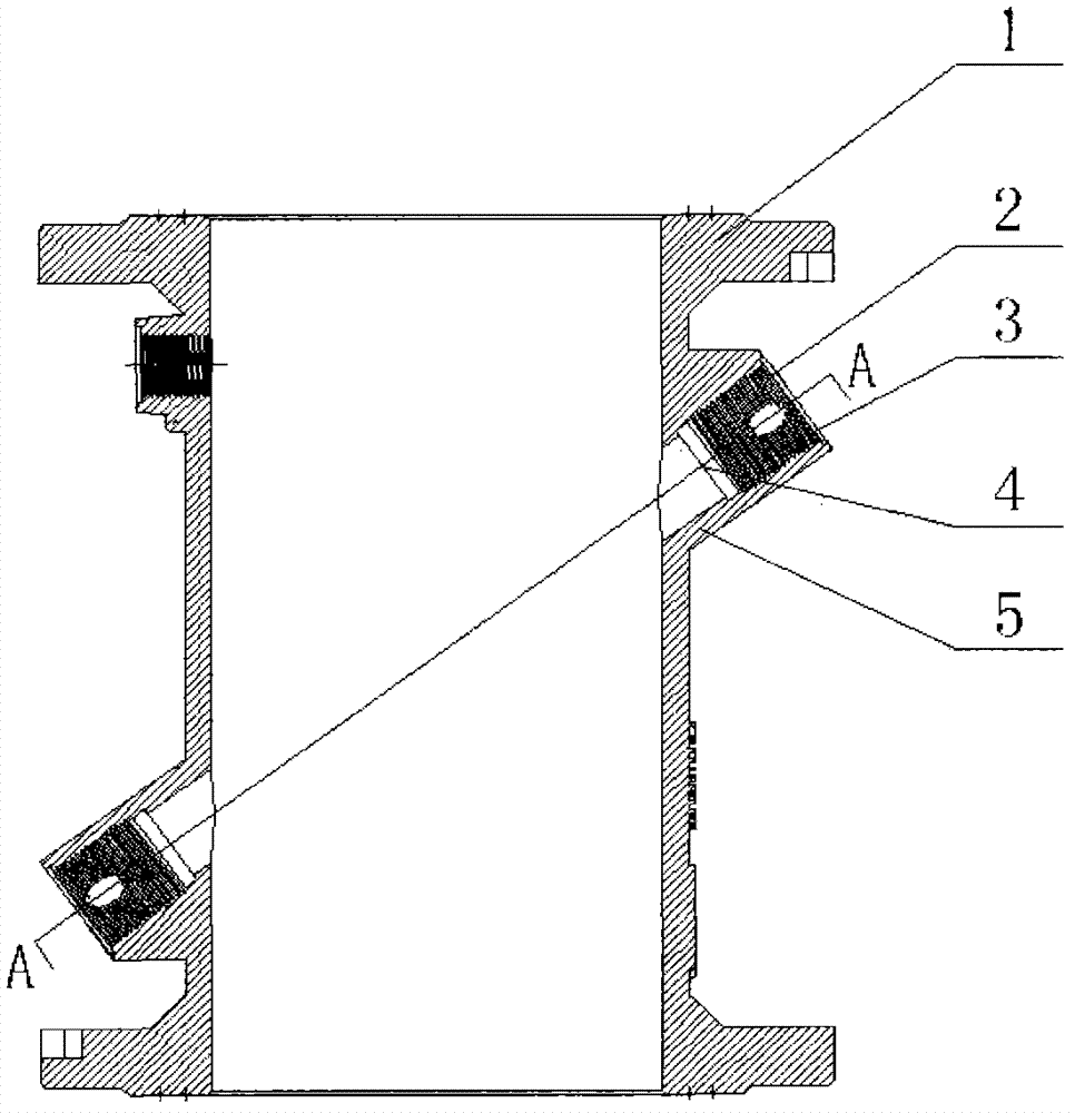 Stainless steel water meter shell and machining method thereof