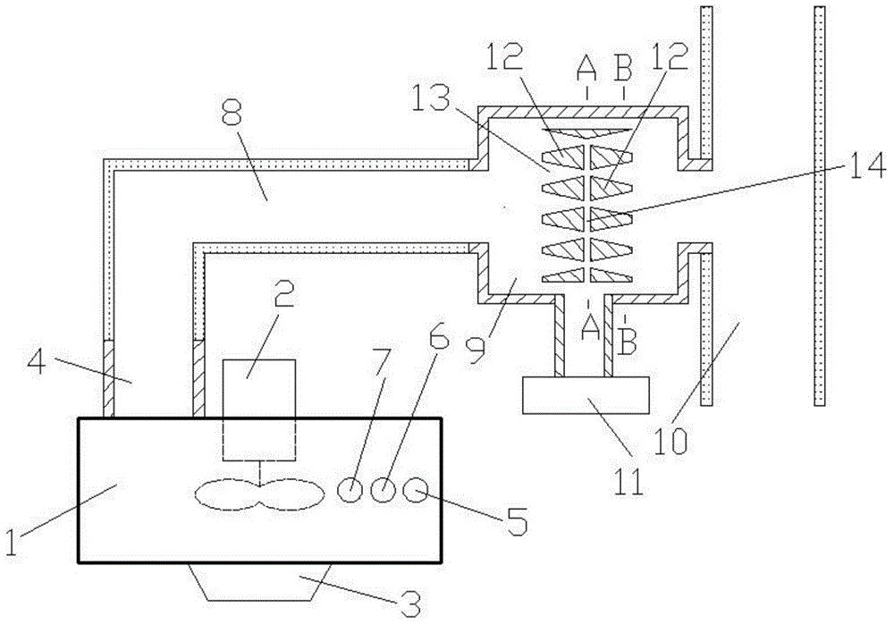 Kitchen exhaust system with spray pipes