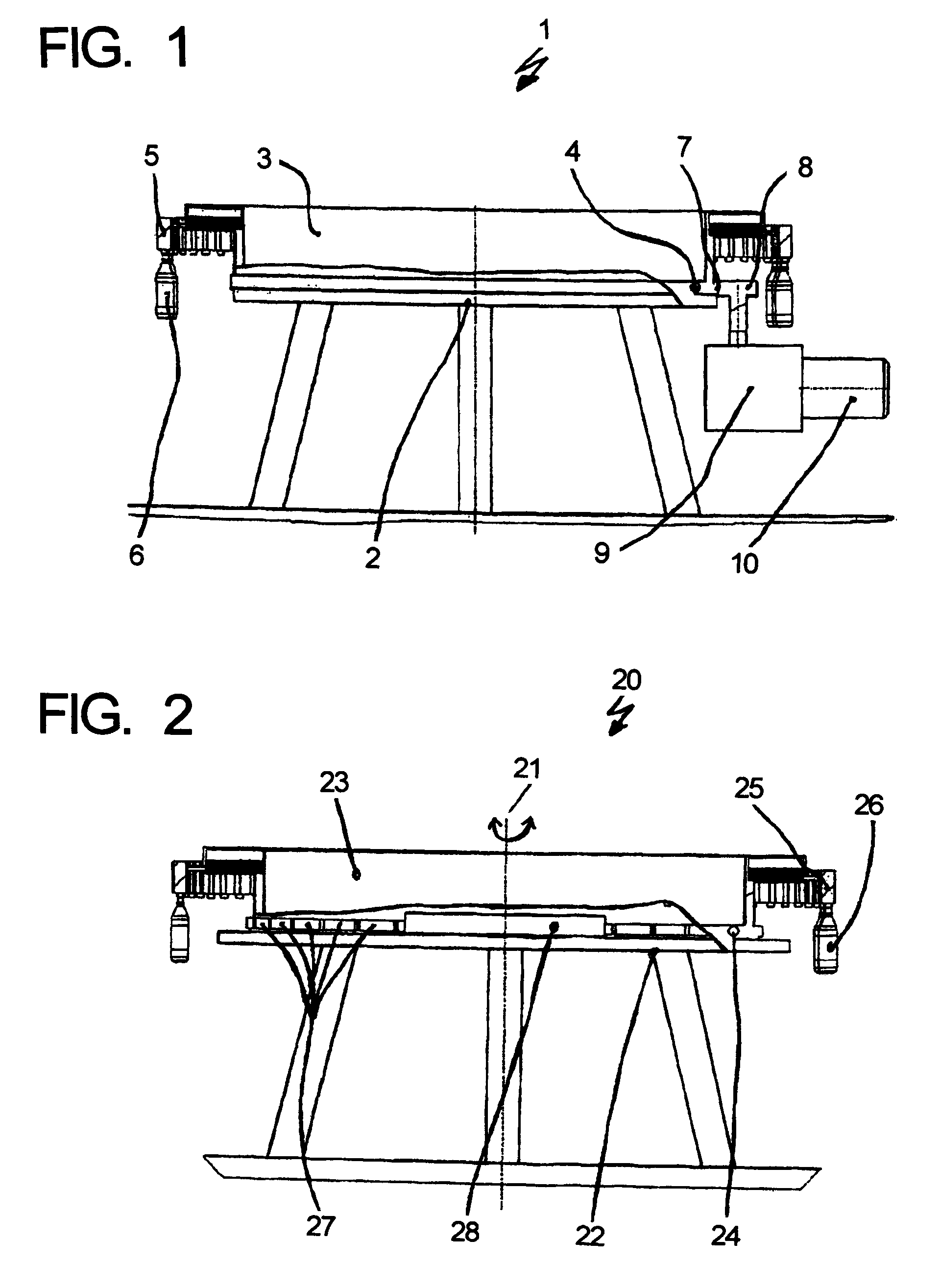 Bottling or container filling machine and other rotary bottle or container handling machines in a bottling or container filling plant and a drive therefor