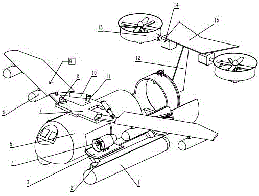 Seaplane provided with variable sweep aerofoil