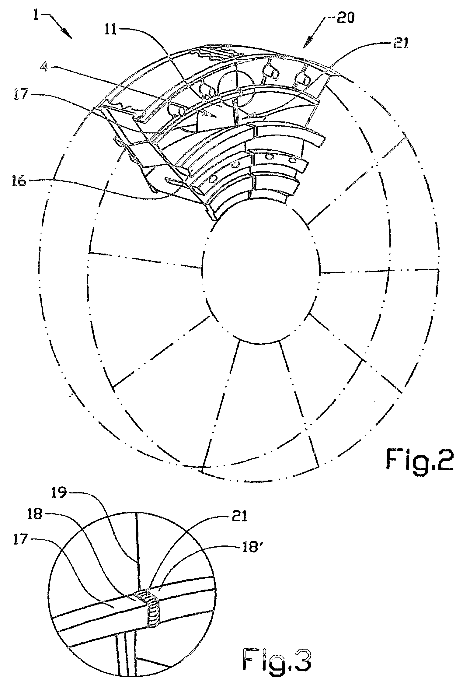 Method of manufacturing a stator component
