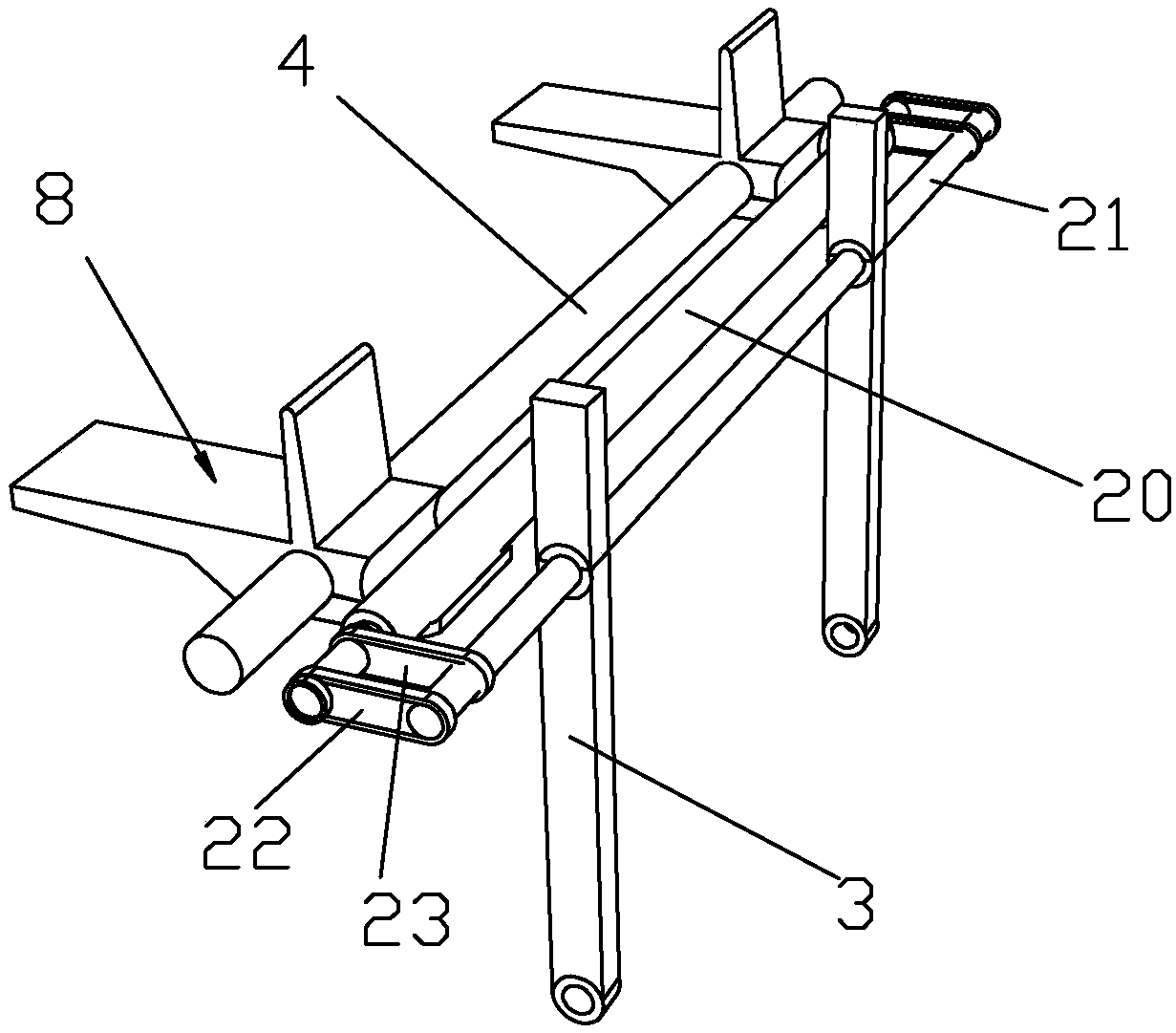 Nailing device for paperboard production