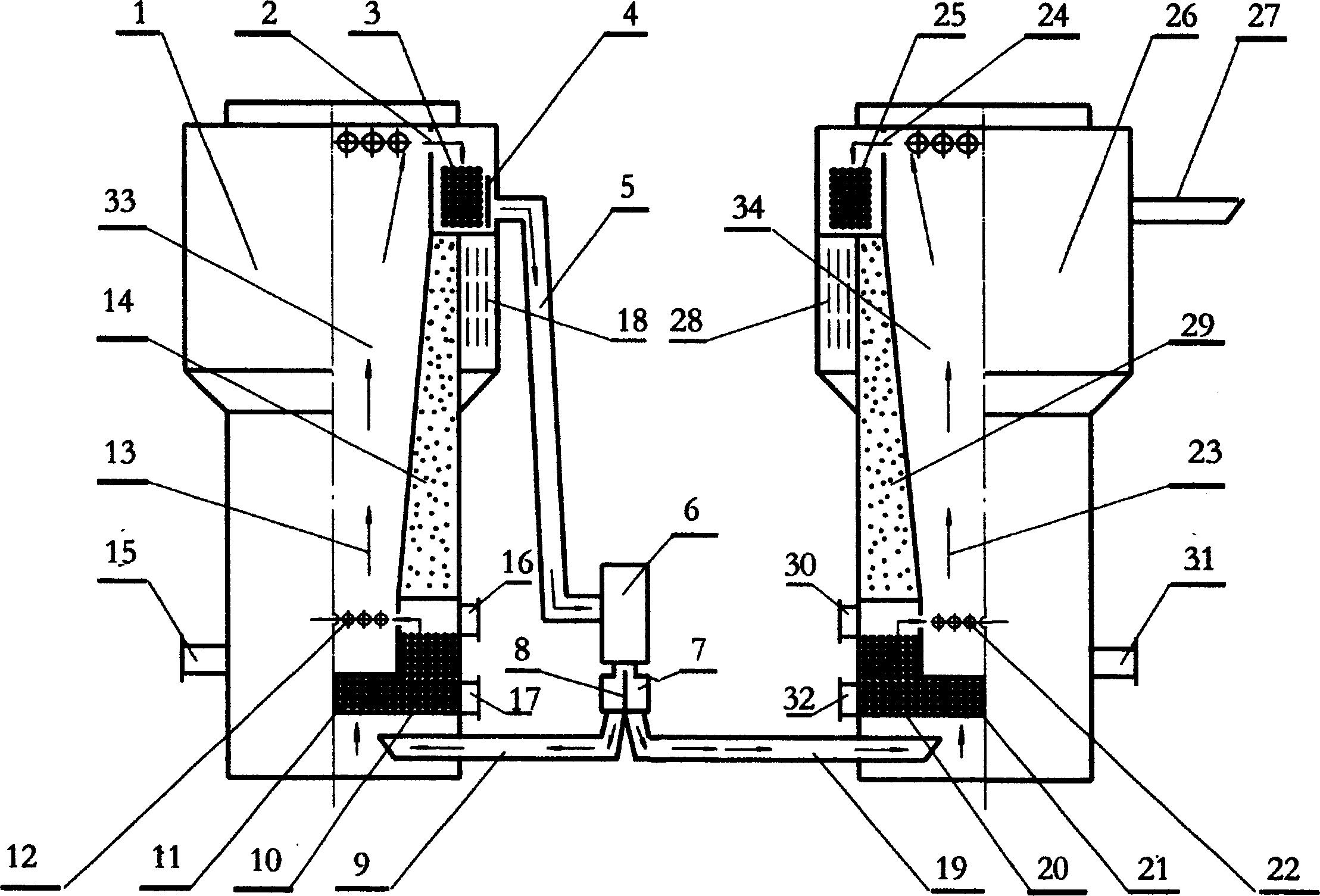 Combined biomass vaporization furnace and thermal cracking device thereof