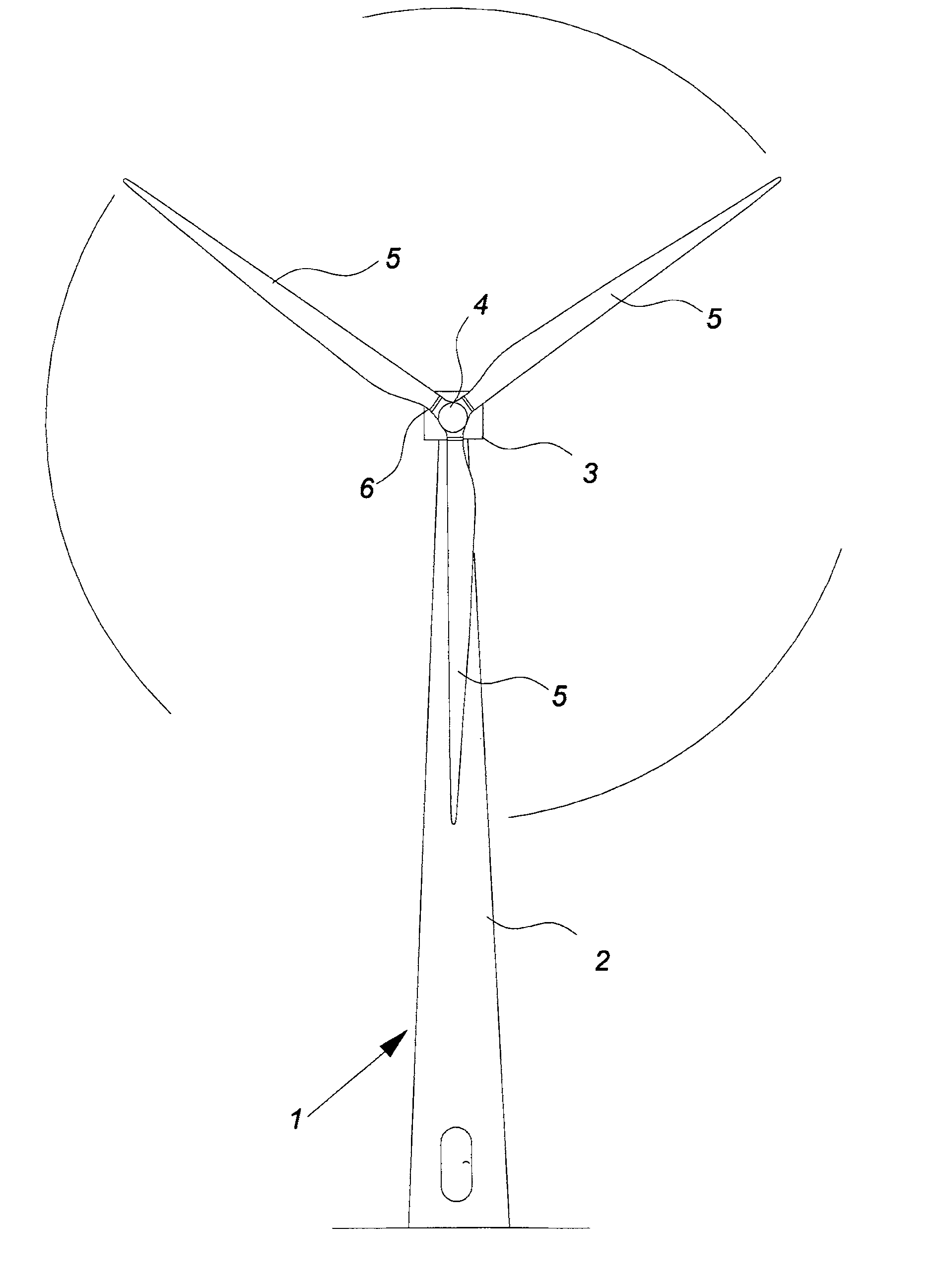 Method Of Operating A Wind Turbine With Pitch Control, A Wind Turbine And A Cluster Of Wind Turbines