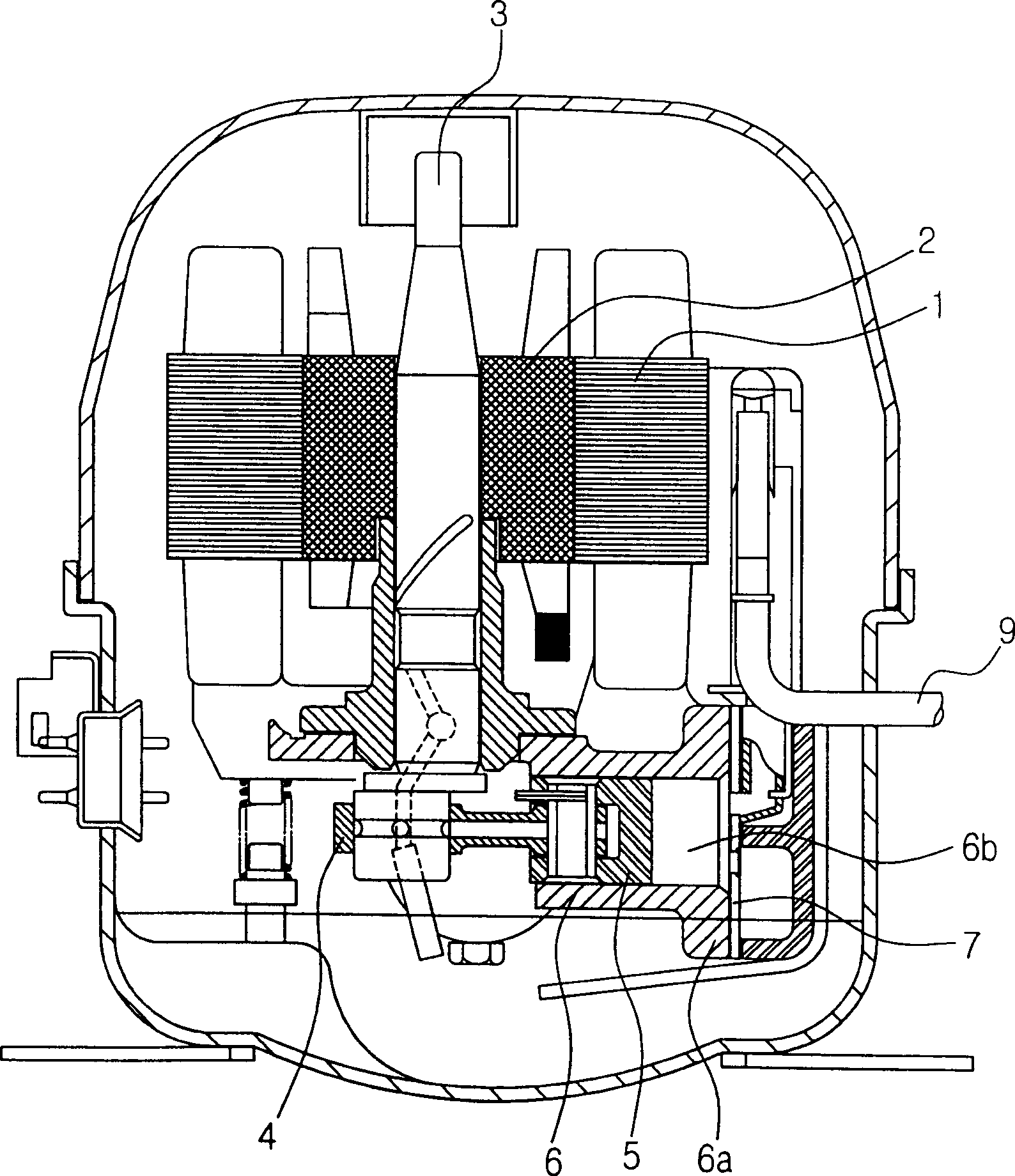Exhaust valve of sealed compressor