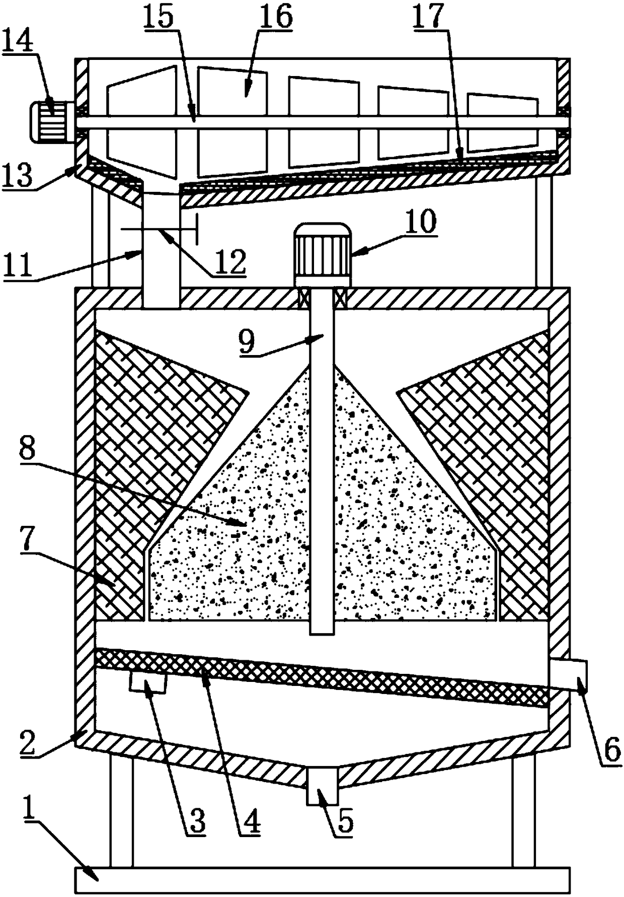 Drying and grinding device for agricultural soil testing