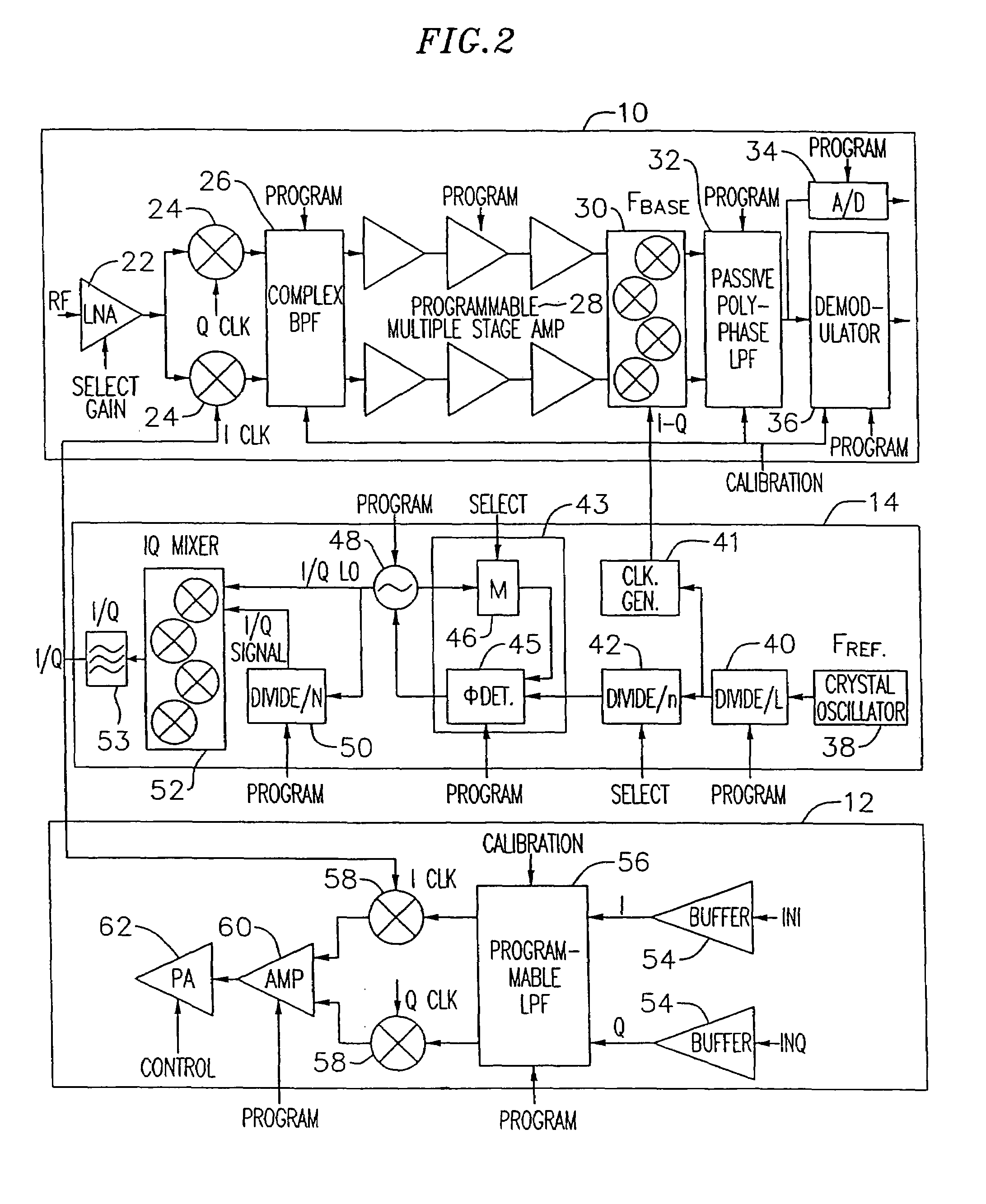 Adaptive radio transceiver with a power amplifier