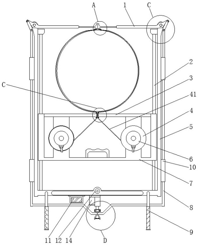 A device for measuring tree diameter at breast height