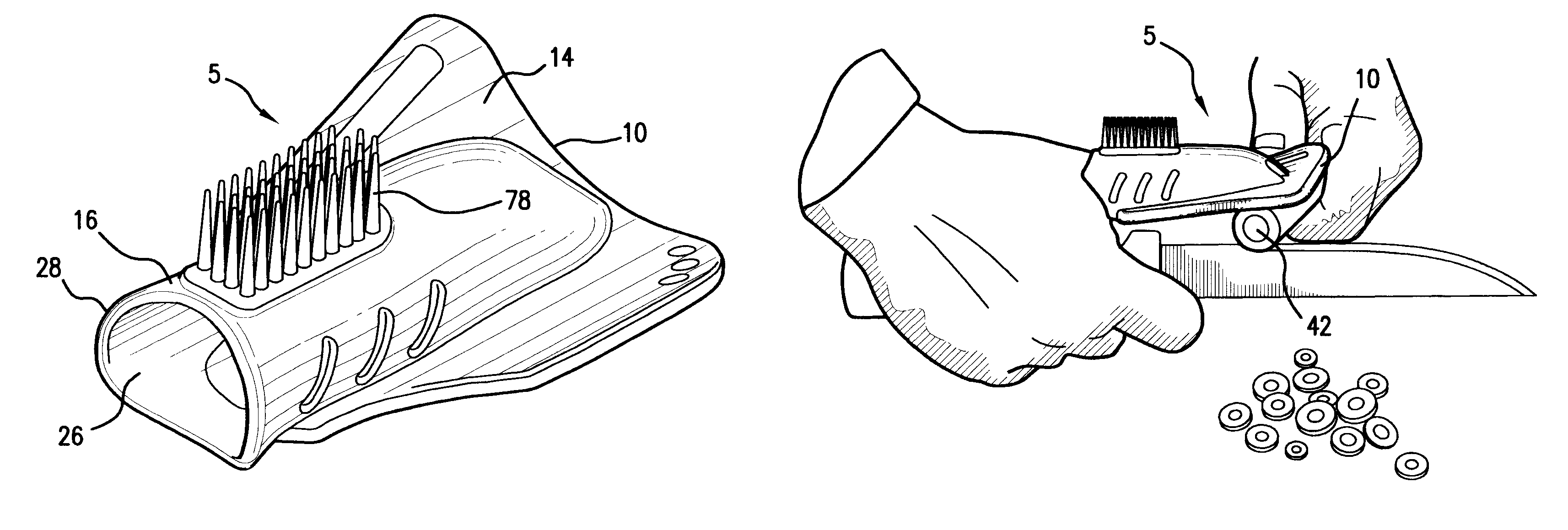 Thumb utensil with cutting board