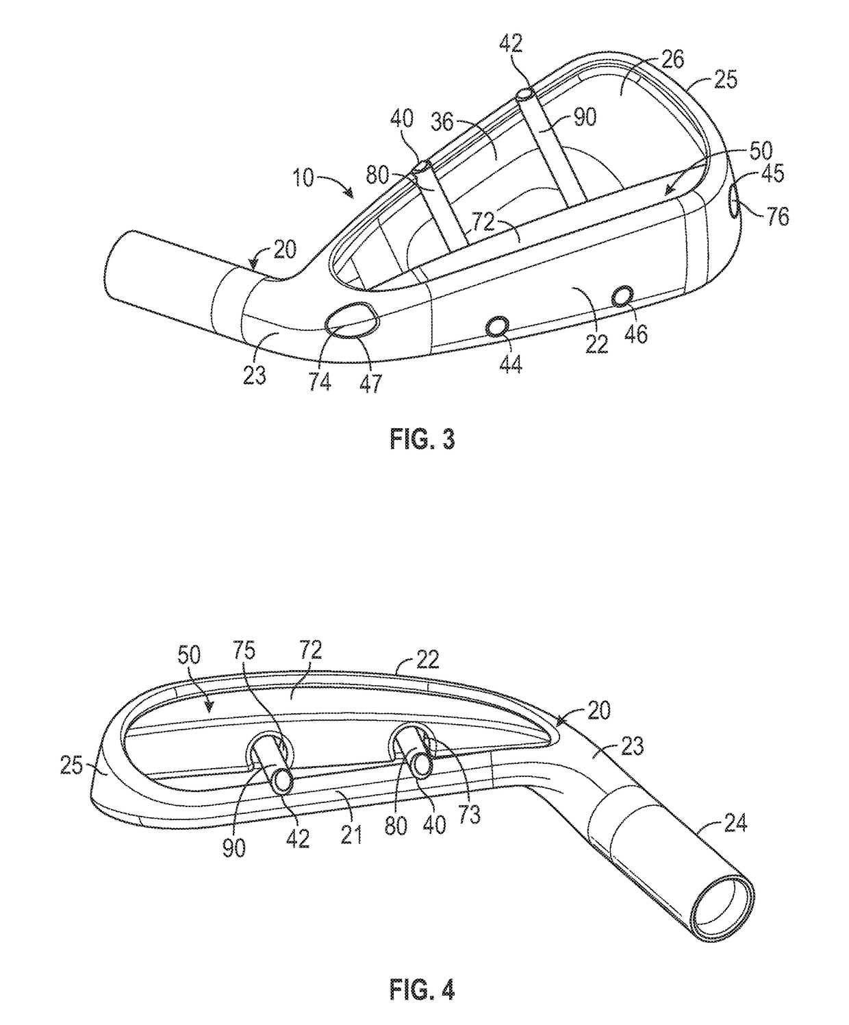 Iron-type golf club head with elevated weight bar and stress-relieving structures