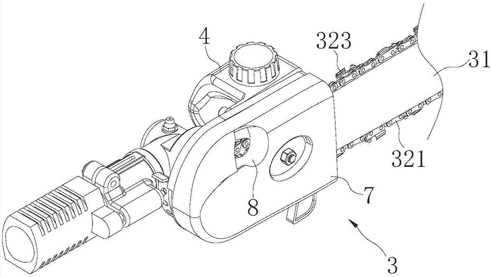 Oil supply device and lopper saw