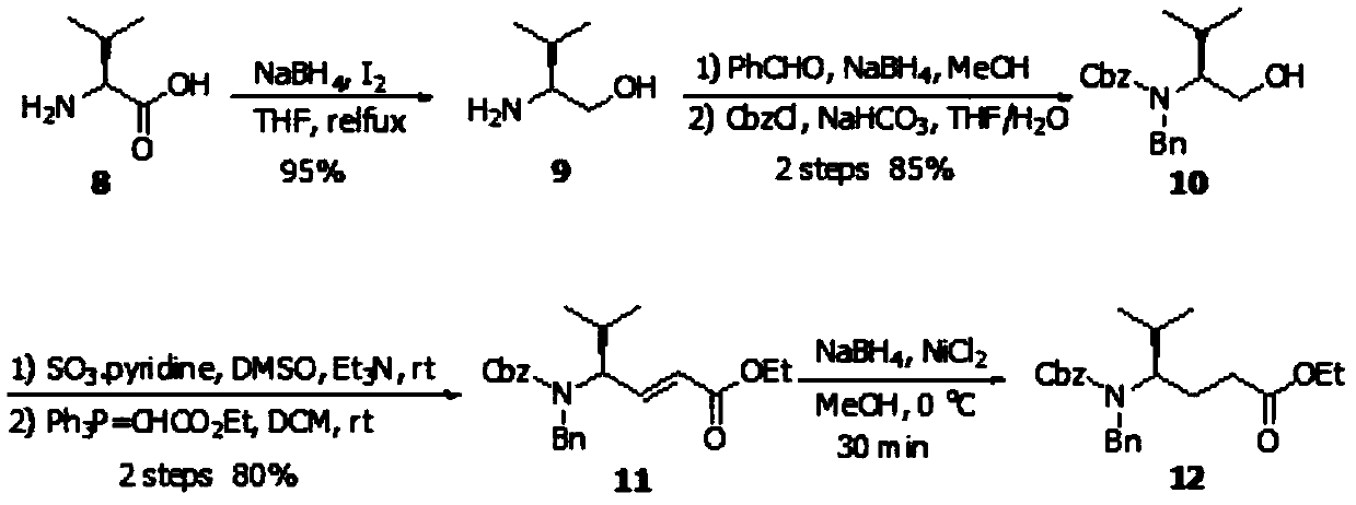 Preparation method for biological active peptide N14-Desacetoxytubulysin H
