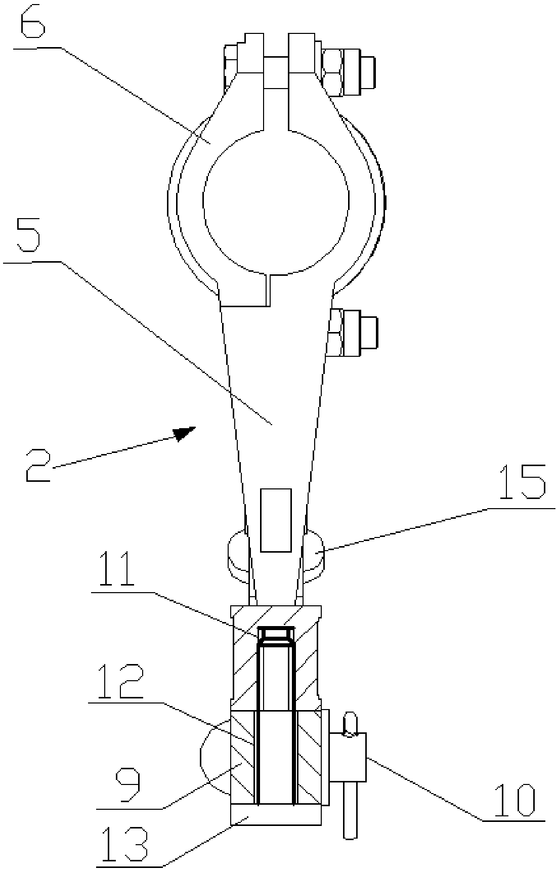 Articulated limit positioning device
