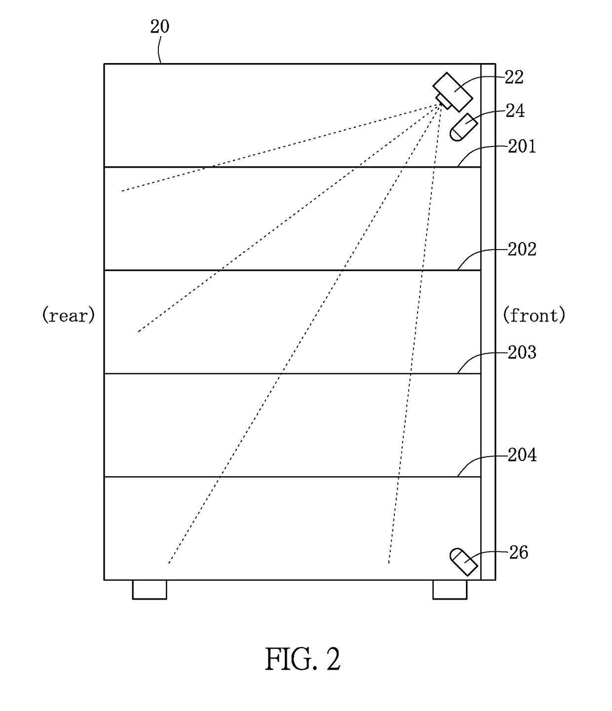 Method and system for estimating stock level of shelf