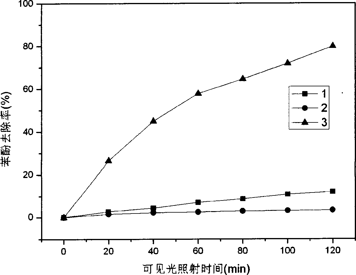 Composite bismuth vanadium photocatalyst supported by cobalt oxide and preparation method thereof