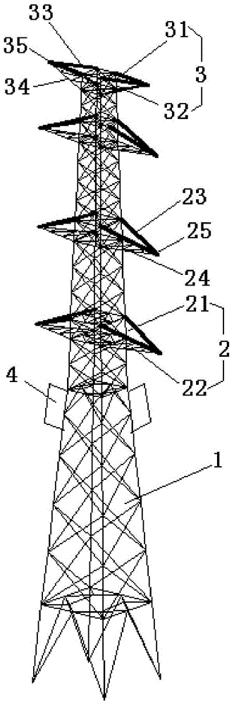 a linear tower