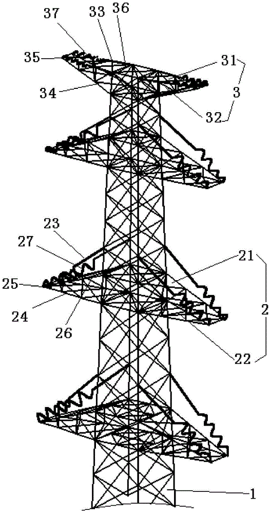 a linear tower