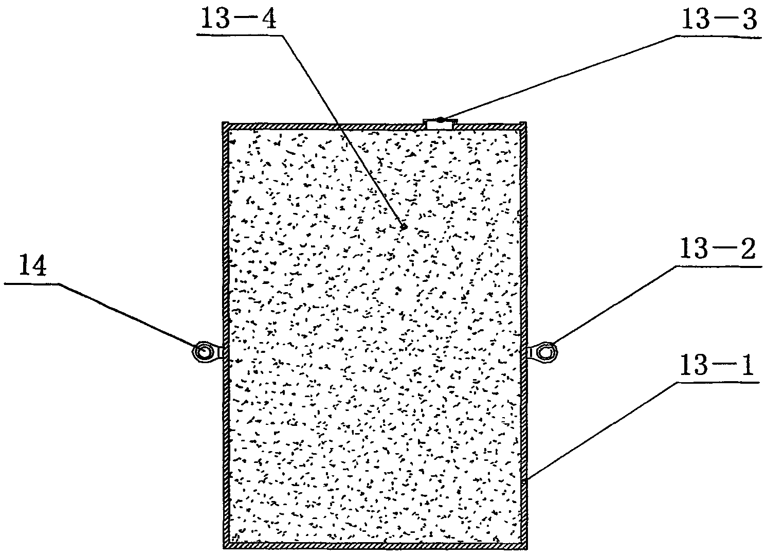 Method for quickly constructing water gate wall