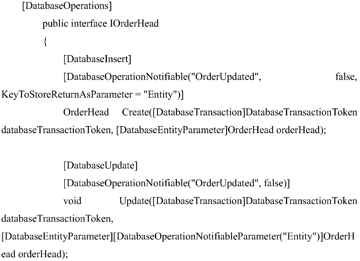 Database form change notification method and device, computer equipment and storage medium