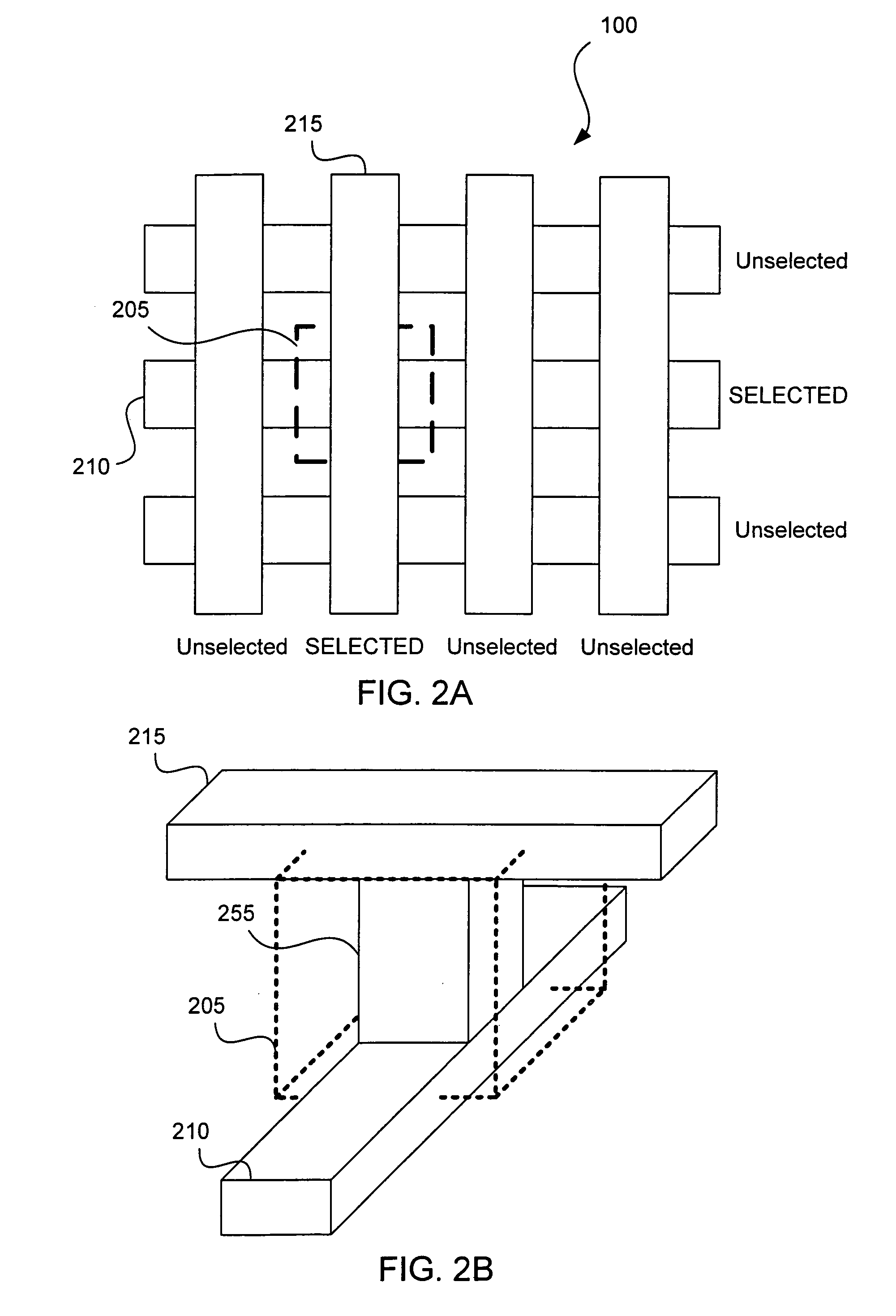 Two terminal memory array having reference cells