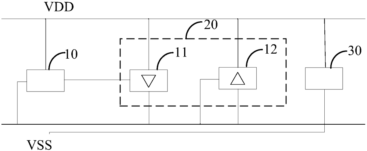 Circuit with electrostatic protection function, high-voltage integration circuit and air conditioner