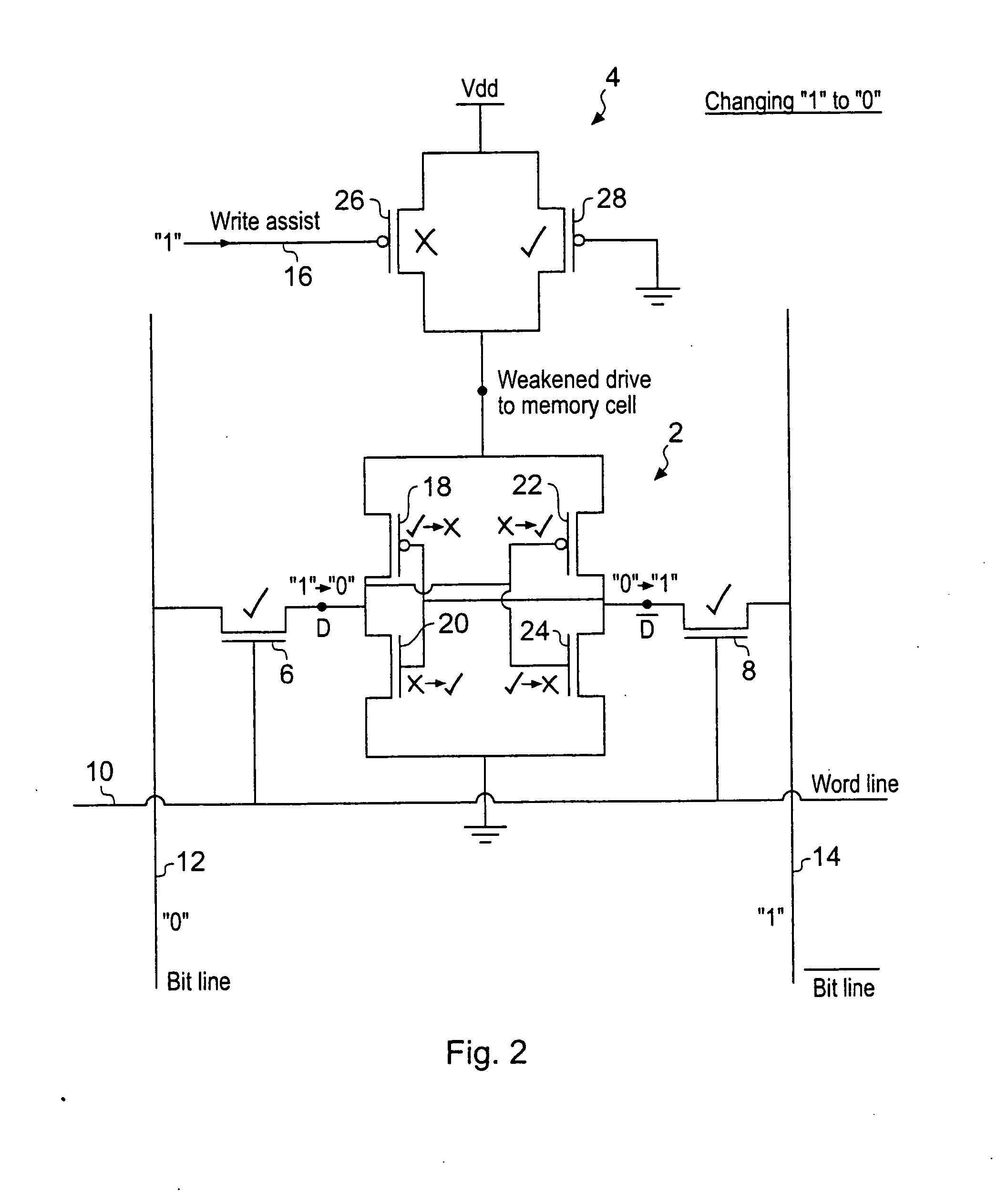 Integrated circuit memory with write assist