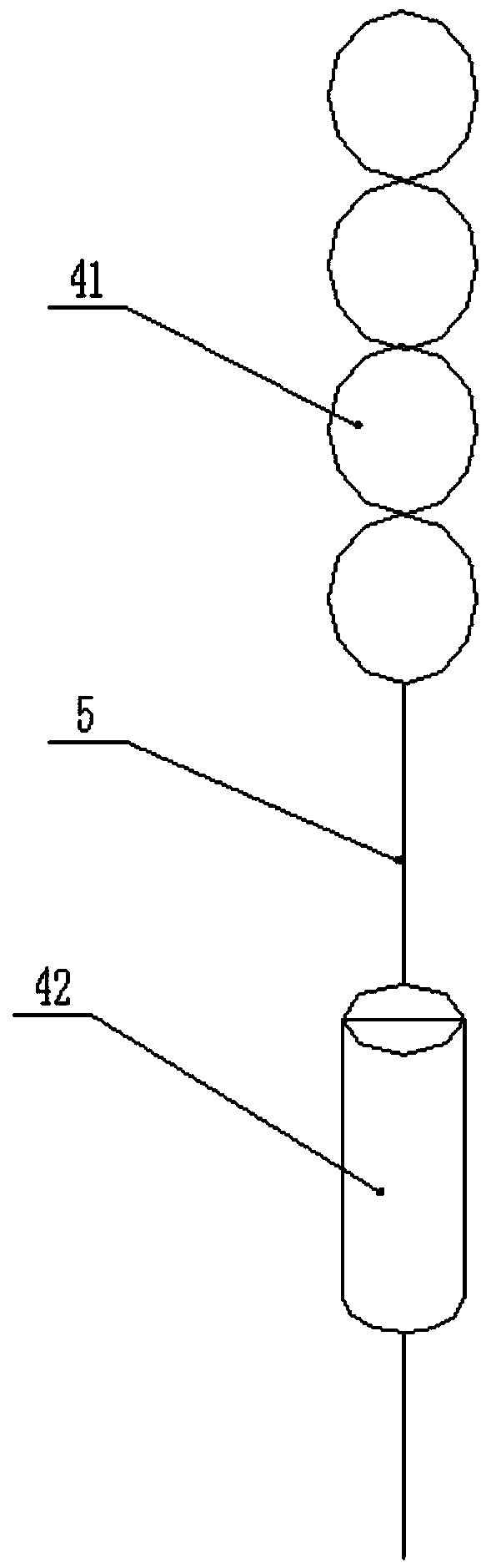 Anchored deep sea sulfide seismic exploration data receiving device and receiving method