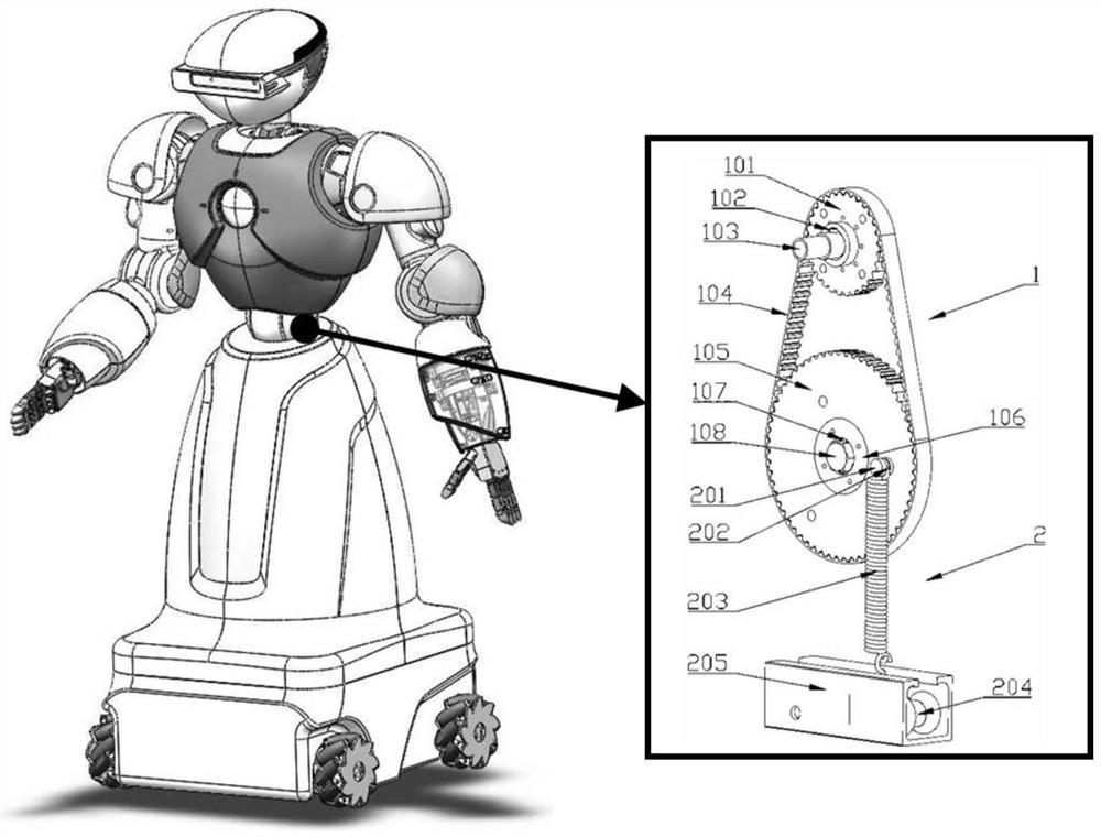 A humanoid robot waist joint and its realization method