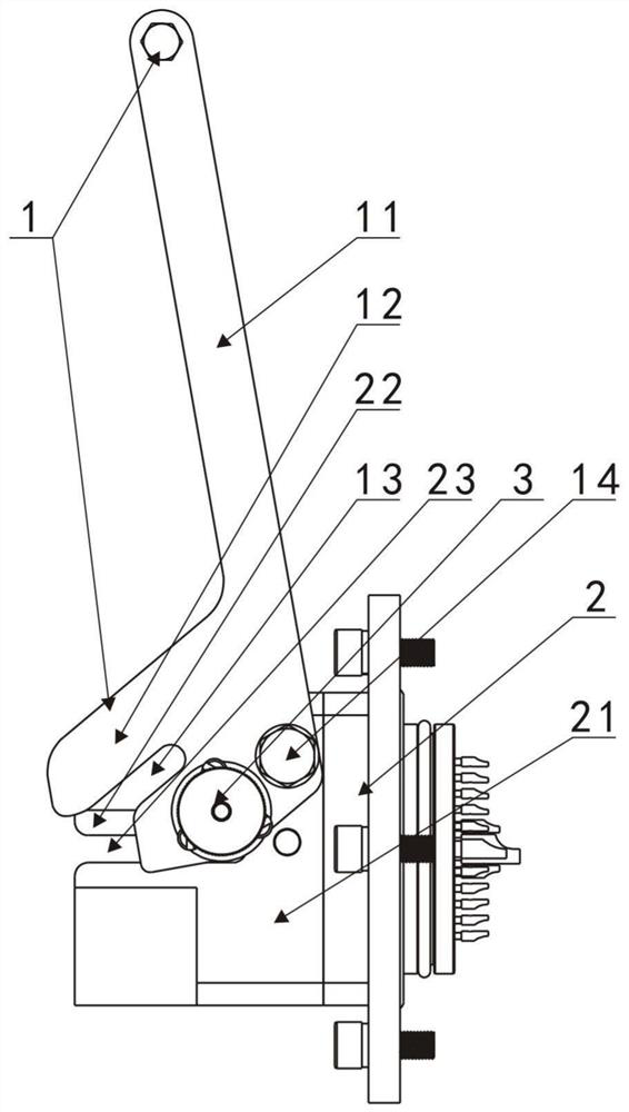 Convenient-to-plug direct insertion type high-plugging-force electric connector