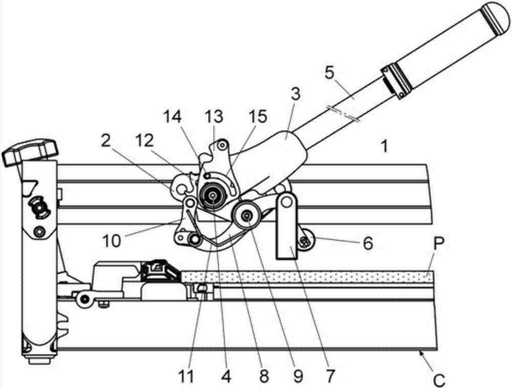 Cutting and separation head for manual ceramic cutters