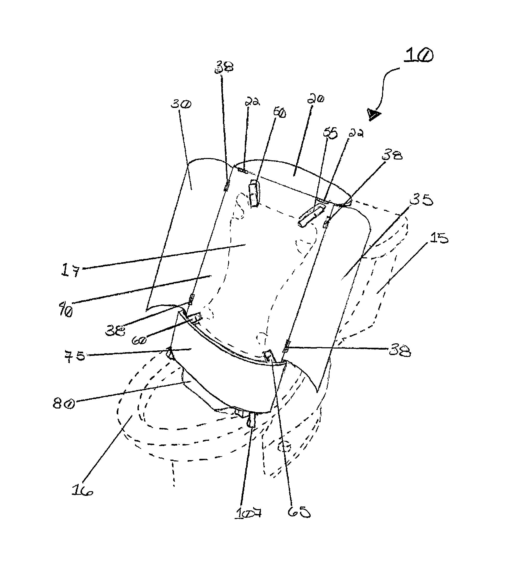 Diaper cleaning device