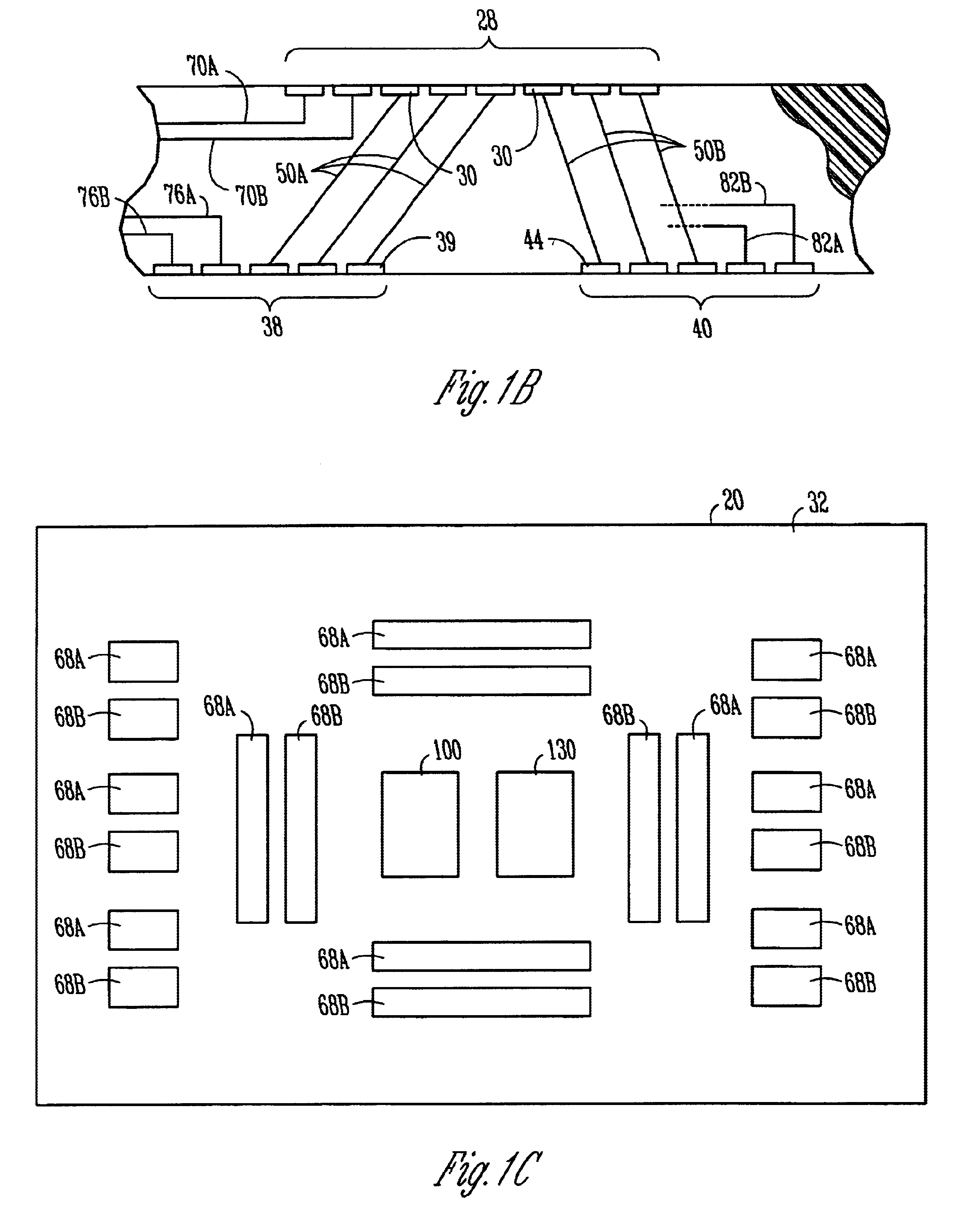 Electrical-optical package with capacitor DC shunts and associated methods
