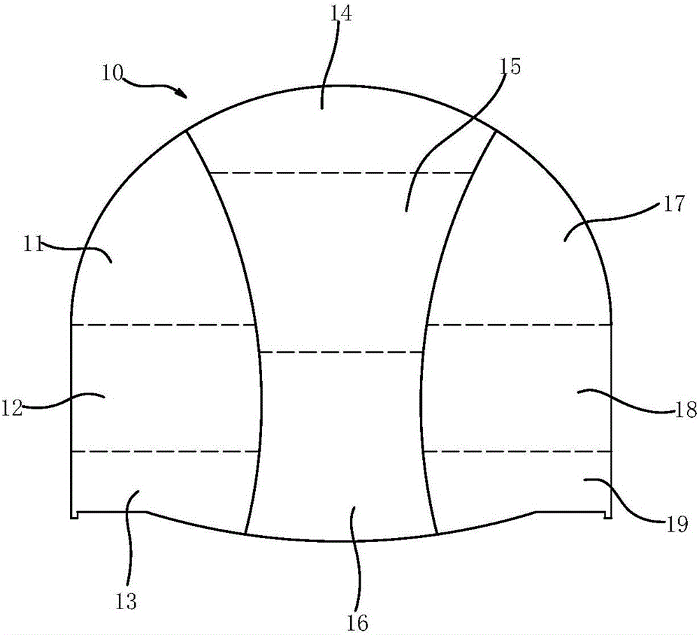 Construction method of large-section tunnel