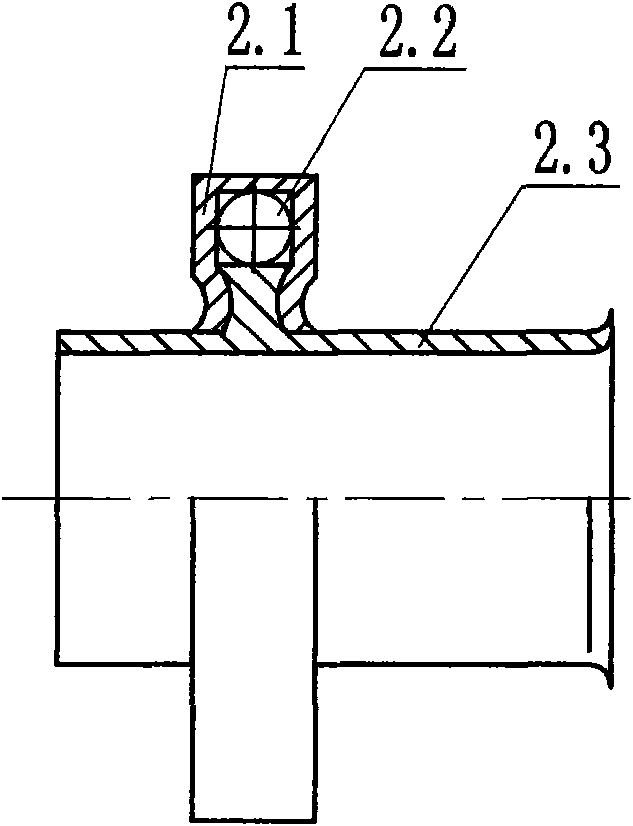Antitheft and anti-detaching gas meter corrugated pipe connector