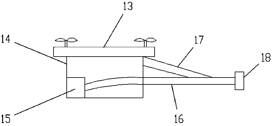 Insulator unmanned aerial vehicle flushing device