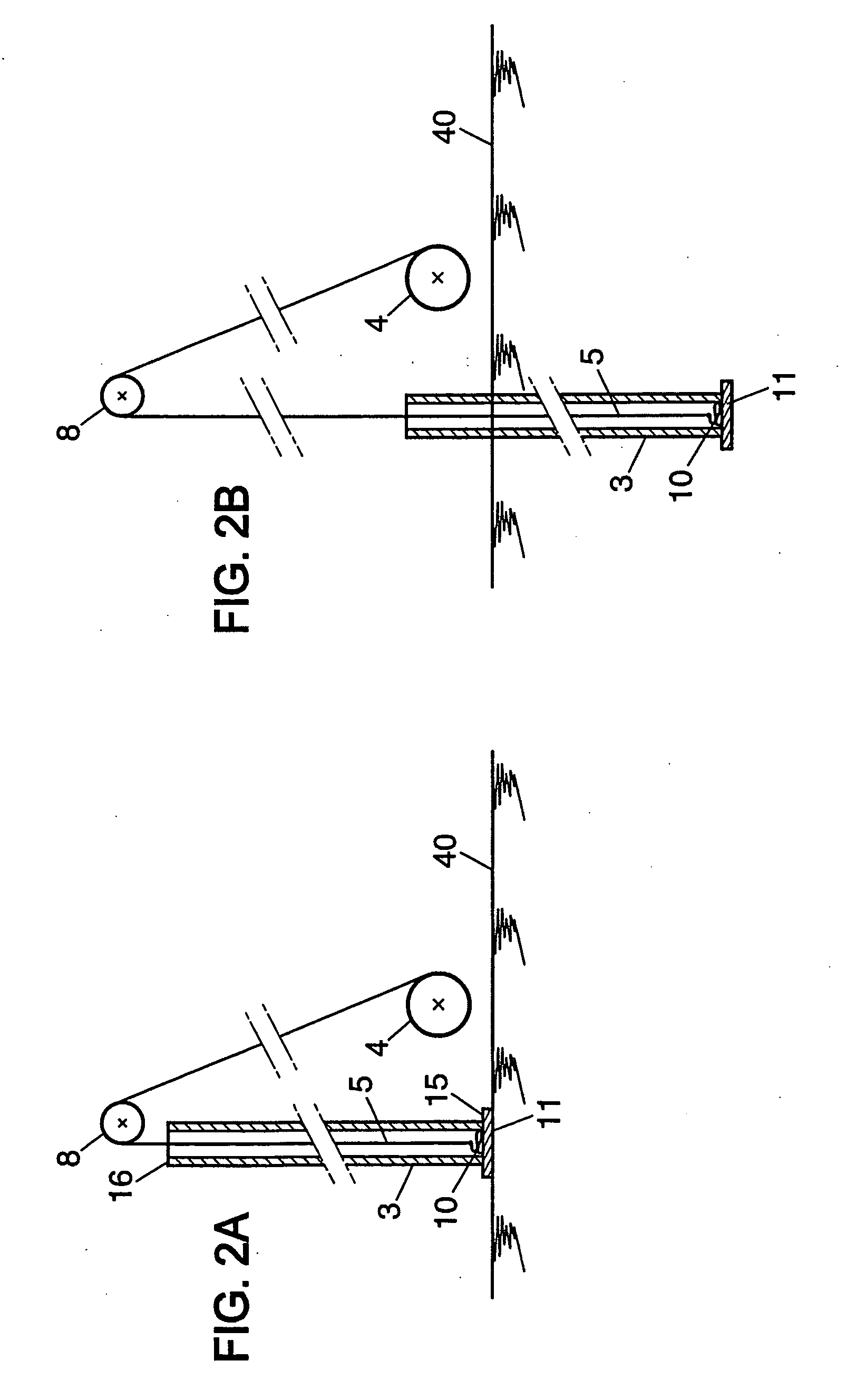 Method and device for inserting a drainage wick
