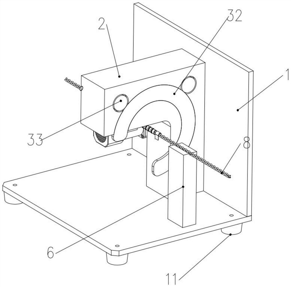 Automatic winding mechanism for wrapping cable