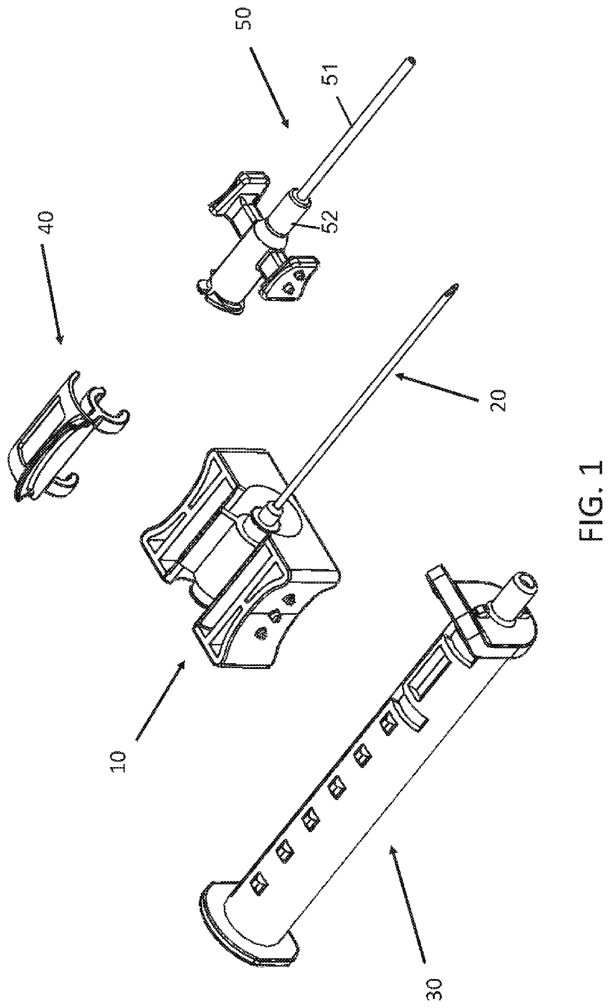 Intravenous access assist device with safety feature