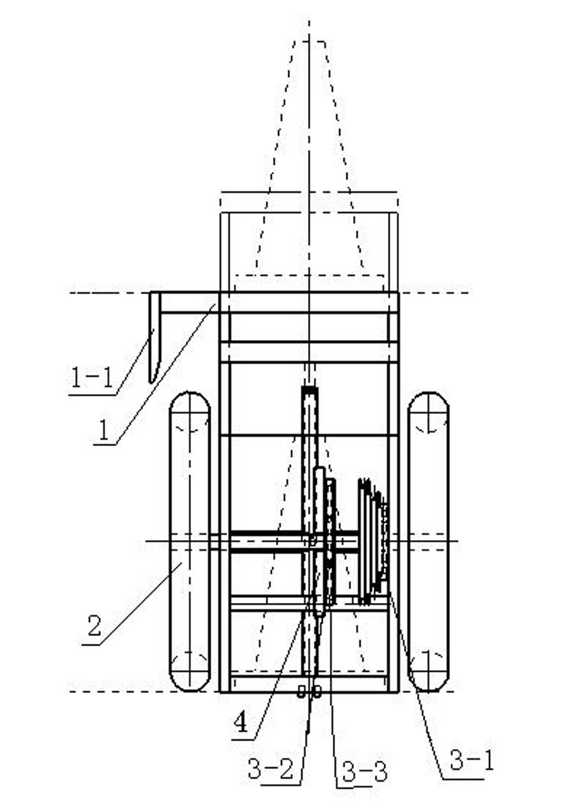 Stacking device for traffic cones