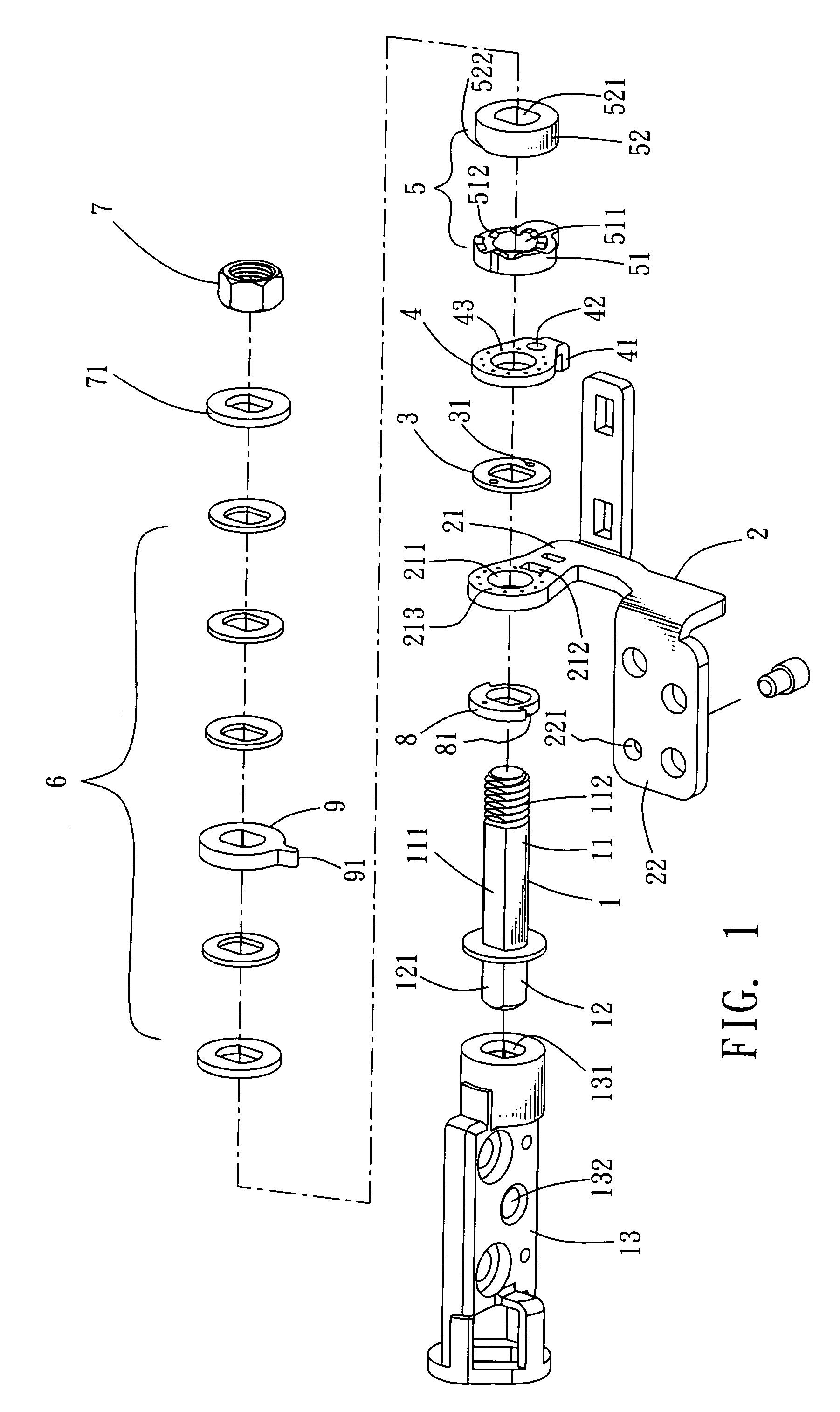 Rotating shaft structure with automatic locking mechanism