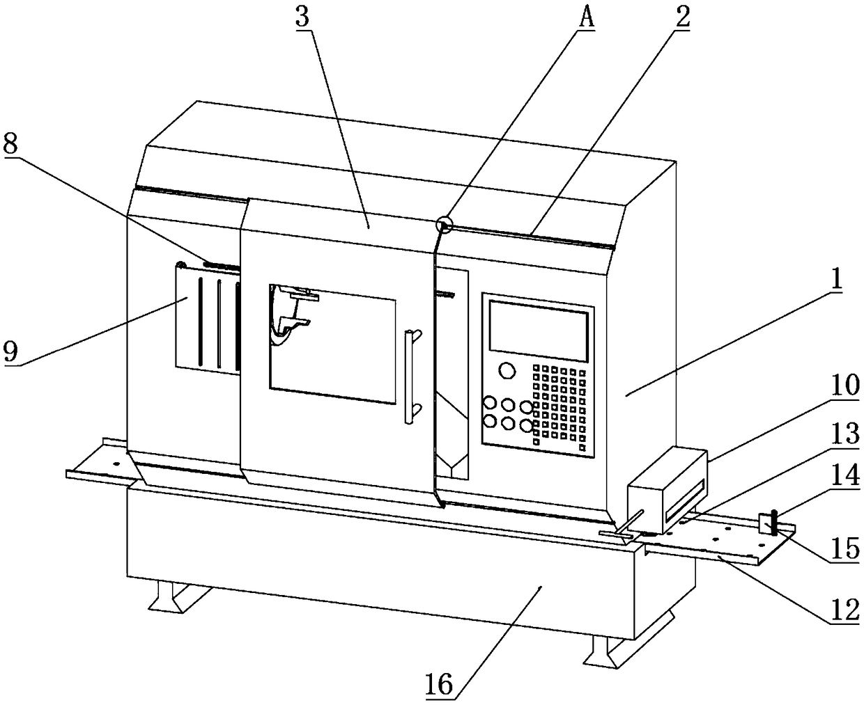 Numerical control machine tool facilitating separation and collection of waste residues