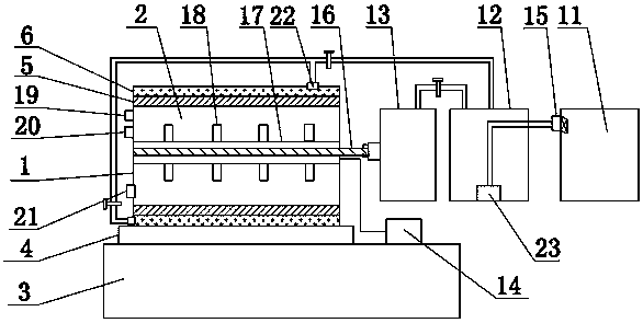 Waste recycling apparatus for restoration of landscape ecological green space