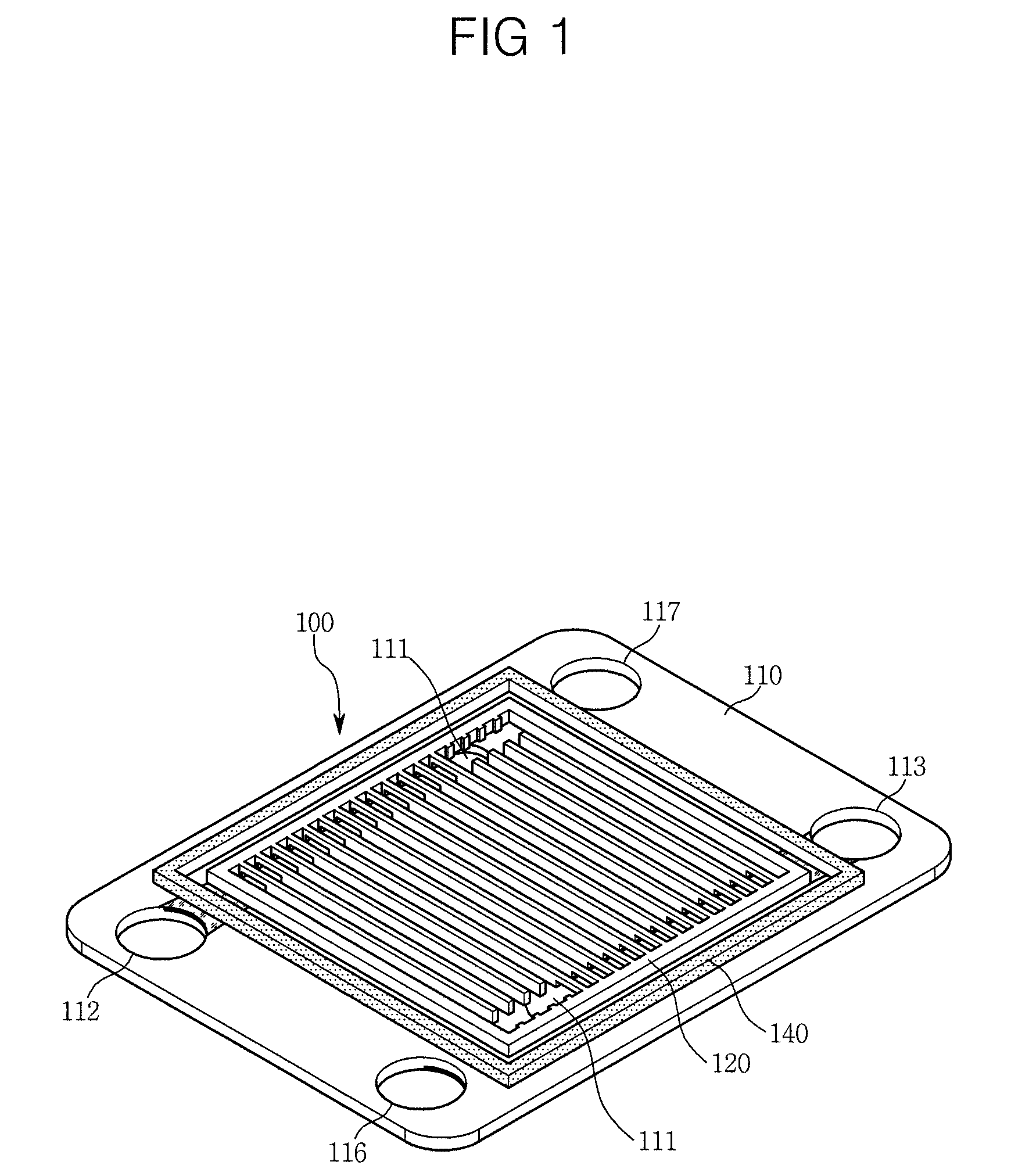 Separating plate of solid oxide fuel cell stack