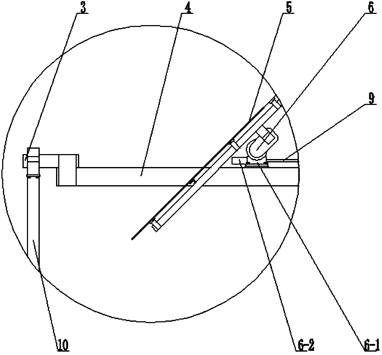 Combined transmission heliostat device and condensation system thereof